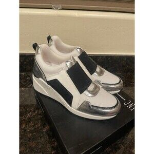 New: INC HEILY Women's Metallic Wedge Sneaker